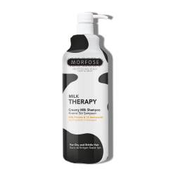 Morfose Professional Milk Therapy Cremiges Haarshampoo für trockenes, geschädigtes oder sprödes Haar, repariert und schützt, volleres, gesünderes, weicheres Aussehen, beseitigt Trockenheit, 1000ml von MORFOSE