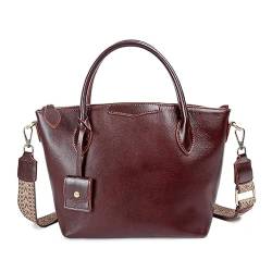 MOSAMHUA Handtasche Damen Leder Handtasche Shopper Schultertasche Retro Damen Tasche Mode Umhängetasche Geldbörse Casual für Outdoor-Arbeiten Geschenke für Frauen von MOSAMHUA