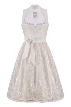 Hochzeitsdirndl midi 65 cm creme Charlotte 001632 von MOSER Trachten