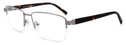 Halbrandlose herren leicht brille nicht verschreibungsp flichtige mode metall rechteckig brille grau brille von MOSTAR