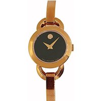 MOVADO Quarzuhr Movado Swiss Made Damen Uhr Rondiro 0607065 von MOVADO