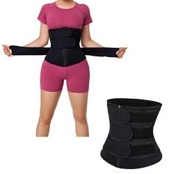 MOVKZACV Frauen Taille Trainer Schlankheits Bund Fettverbrennung Korsett Cinchers Reißverschluss Fitness für Gewichtsverlust, Damen Sport Yoga Workout Schlankheits Body Shaper Bauch Taille Gürtel, von MOVKZACV