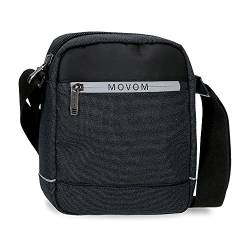 Movom, Schwarz, 17x22x6 cms, Mittlere Schultertasche von MOVOM