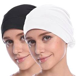 MOWEN 2 Stück Hijab Untermütze Hijab Unterschal Hijab Kappe für Damen… (2P-13) von MOWEN