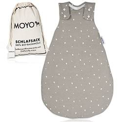 MOYO - Premium Baby Schlafsack Winter - Schlafsack Baby Winter 2.5 TOG - Obermaterial aus 100% Bio-Baumwolle (GOTS) - Winterschlafsack Baby für einen sicheren und geborgenen Schlaf von MOYO