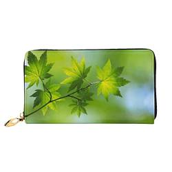 Multi-Card Wallet Grand Canyon Muster Wasserdicht Münzclip Leder Kreditkartenhalter Clutch Geldbörse, Hd Green Nature, Einheitsgröße, Modern von MQGMZ