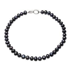 MQXFCZUX Mode-Accessoires echte natürliche große Perlenkette for Frauen, 10-11 mm Süßwasser-Hochzeitsperlenkette, Mädchen-Geburtstagsgeschenk (Color : 6 3/4, Size : White pearl necklace) von MQXFCZUX
