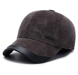 MRACSIY Herren Baseball Cap Wintermütze 57-61cm (Braun 10B) von MRACSIY