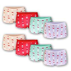 6/8/12er Pack Mädchen Hipster Pantys Boxershorts Unterwäsche Unterhosen Retro Pants Schlüpfer bunt 10014 (as3, Age, 10_Years, 12_Years, Regular, 8er Pack Modell 4) von MRCC