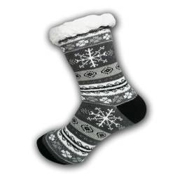 MRCC 1 Paar Herrensocken Weihnachtssocken Kuschelsocken Hüttensocken Stoppersocken Wintersocken Socken 1291 (1 Paar Farbe6 1293, 43-46) von MRCC