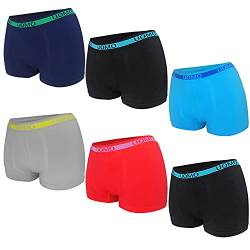 MRCC 6/12er Pack Jungen Boxer Shorts Briefs Boxershorts Unterwäsche Unterhosen Retro Pants Schlüpfer 10010 (4-6 Jahre, 6er Pack Modell 2) von MRCC