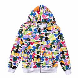 MRRTIME Bape Shark Hoodie, Bape Kapuzenpullover, Men's Jacket, Men's 3D Camouflage Shark Head Hooded Jacket, Hoodie with zipping, Street Fashion, Hoodie with zipping 01,J,L von MRRTIME