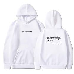 MRRTIME Dear Person Behind Me Sweatshirt, Hoodie, You Are Enough Sweatshirt Dear Person Behind me, The World is a Better Place with You in it, Are Enough, Hoodie Hooded Jacket von MRRTIME