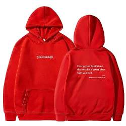 MRRTIME Dear Person Behind Me Sweatshirt, Hoodie, You Are Enough Sweatshirt Dear Person Behind me, The World is a Better Place with You in it, Are Enough, Hoodie Hooded Jacket von MRRTIME