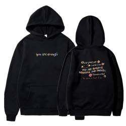 MRRTIME Dear Person Behind Me Sweatshirt, Hoodie, You Are Enough Sweatshirt Dear Person Behind me, The World is a Better Place with You in it, Are Enough, Hoodie Hooded Jacket von MRRTIME