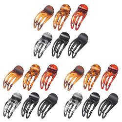 Haarklammern 24 Stück Big Claw Teeth Thick or Hair Damen Thin Clips Long Back for Horsetail Clamp Hairpin Large Holder Accessories Girls with Non-slip Inner Women Clip Claws (Color : Assorted Colorx3p von MRXFN