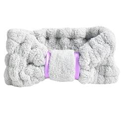 Haarnadel 2022 News Spa Haarband Korallenvlies Saugfähiges Make-up Stirnband Gesicht Waschen Dusche Übung Yoga Stirnband Damen Gesichtshaarband Bogen Stirnband DQs883 (Color : XS, Size : Taille uniq von MRXFN