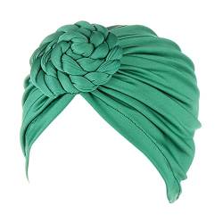 Haarnadel 5-teiliges Stirnband Wrap Cover Bohemian Turban Braids Cap Flower Hair Ethnic Hat Turban Adult Stirnbänder ( Color : Green , Size : Taille unique ) von MRXFN