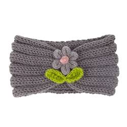 Haarnadel Blume 21 Stirnband Kinder Farbe Wolle und Winter for warmes Stirnband Solid Herbst Haarband Top Haarband Sjc296 (Color : E, Size : Taille unique) von MRXFN