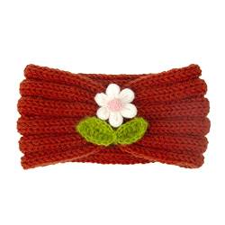 Haarnadel Blume 21 Stirnband Kinder Farbe Wolle und Winter for warmes Stirnband Solid Herbst Haarband Top Haarband Sjc296 (Color : G, Size : Taille unique) von MRXFN