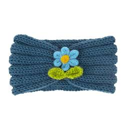 Haarnadel Herbst 21 Farbe Stirnband Haarband Solide Stirnband Winter Blume Kinder Haarband Top Wolle for Warme Und FLw226 (Color : P, Size : Taille unique) von MRXFN