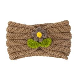 Haarnadel Herbst 21 Farbe Stirnband Haarband Solide Stirnband Winter Blume Kinder Haarband Top Wolle for Warme Und FLw226 (Color : R, Size : Taille unique) von MRXFN