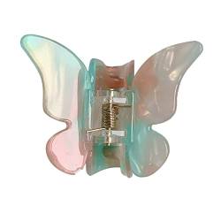 Haarnadel Schmetterlings-Haarspangen, Acetat-Krallenclips, kleine Acryl-Haarnadel, modisches Haarstyling-Zubehör for Frauen und Mädchen (Color : D, Size : One Size) von MRXFN