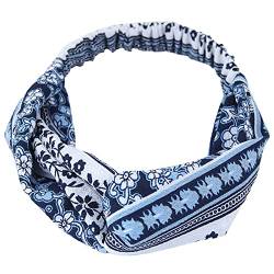 Haarnadel Silk Headwraps Stirnbänder Tägliches Sportzubehör Schleifen Damenhaar RWk742 (Color : Blue, Size : Taille unique) von MRXFN