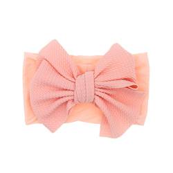 Haarnadel Stirnband 1 STÜCK Kopfbedeckung Infant Mädchen Haarband Bowknot Kleinkind Stretch Zubehör (Color : Pink, Size : 16 * 9cm) von MRXFN