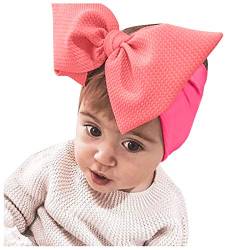 Haarnadel Stirnband 1 STÜCK Kopfbedeckung Infant Mädchen Haarband Bowknot Kleinkind Stretch Zubehör (Color : Watermelon Red, Size : Taille unique) von MRXFN