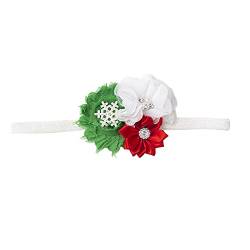 Haarnadel Weihnachtsschneeflocke-Form mit Rhinestones-Stirnband-elastischem Stirnband-Kind-Stirnband-Baby-Stirnband FLw222 (Color : A, Size : Taille unique) von MRXFN