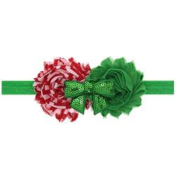 Haarnadel Weihnachtsstirnband Flash Bow Stretch Stirnband elastisches Stirnband Kinderstirnband Babystirnband UPd681 (Color : D, Size : Taille unique) von MRXFN