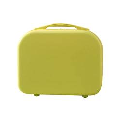 MRXFN Kosmetiktasche Mini-Reise-Handgepäck-Kosmetikkoffer Kleine Make-up-Tragetasche Koffer (Color : Yellow) von MRXFN
