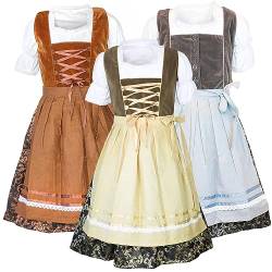 MS-Trachten Kinder Dirndl Kinderdirndl Trachtenkleid Jacky Kupfer 164 von MS-Trachten