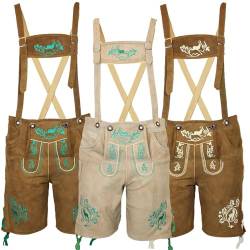 MS-Trachten Kinder Trachten Lederhose Erwin Braun Creme (116) von MS-Trachten