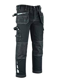 MS9 Herren Arbeitshose Bundhose Cargohose mit Holstertaschen Werkzeugtaschen Multifunktions und Kniepolster Taschen E1 von MS9