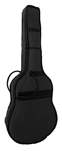 MSA GITARRENTASCHE FÜR KONZERTGITARREN/KLASSIKGITARREN - RUCKSACKGARNITUR - Griff - SCHWARZ - 450 NYLONSTOFF - REIßVERSCHLUSS - Verschiedene GRÖßEN + GRATIS GITARRENGURT (Tasche 78 für 4/4 Gitarren) von MSA