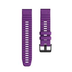 MSEURO 26mm 22mm Bandsoft Silikongurt kompatibel for Fenix 6/6 Pro/5/5 Plus Smartwatch -Zubehör kompatibel for Garmin -kompatibel for Fenix 6x/ 6x Pro/5x/3 (Color : Petite, Size : 22mm-Fenix 6 6Pro von MSEURO
