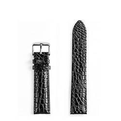 MSEURO Doppelseitiger Krokodil-Uhrengurt for Männer/Frauen Krokodil Uhrengurte Leder klassisches Design Watchbänder Pefect Männer Geschenk (Color : B sliver pink, Size : 14mm) von MSEURO