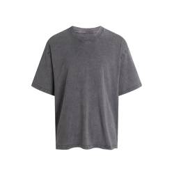 MSIYOW T-Shirt Oversize Herren Tshirt Casual Oberteile Rundhals Tops Vintage Sportshirt T-Shirts Sommer Y2K Streetwear(L, Grau) von MSIYOW