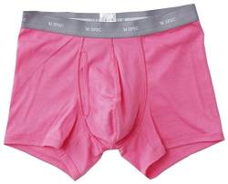 MSPEC Boxershorts, 3D-Schritt, Atmungsaktiv, Bequem, MS-01 Rosa 3XL von MSPEC