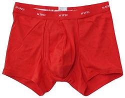 MSPEC Boxershorts, 3D-Schritt, Atmungsaktiv, Bequem, MS-01 Rot L von MSPEC