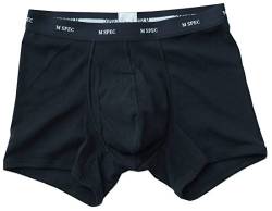 MSPEC Boxershorts, 3D-Schritt, Atmungsaktiv, Bequem, MS-01 Schwarz L von MSPEC