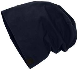 MSTRDS Unisex Erwachsene Jersey Beanie Strickmütze, Blau (Navy 1137,4565), One Size (S/M) von MSTRDS