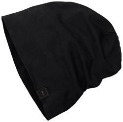 MSTRDS Unisex Erwachsene Jersey Beanie Strickmütze, Schwarz (Black 1137,4559), One Size (L/XL) von MSTRDS