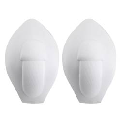 MSemis 1/2 Pcs Herren Penis Bulge Pouch Push Up Pad Atmungsaktiv Abnehmbare Schwamm Penis Vergrößer Pouch Unterhose Slip Innen Pads Schoner Weiß C 2Pcs von MSemis