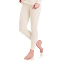 MT Damen Ski- & Thermohose - Winter Unterhose mit weicher Innenseite - Ecru Creme XL von MT