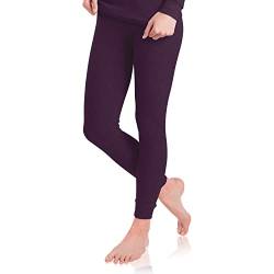 MT Damen Ski- & Thermohose - Winter Unterhose mit weicher Innenseite - Lila L von MT