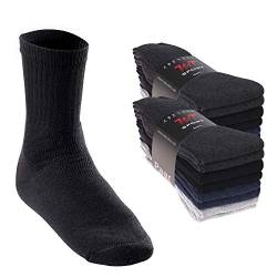 MT Damen und Herren Sport- und Freizeitsocken (16 Paar) Tennissocken - 4-Farb-Mix 35-38 von MT