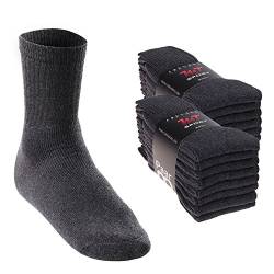 MT Damen und Herren Sport- und Freizeitsocken (16 Paar) Tennissocken - Anthrazit 39-42 von MT